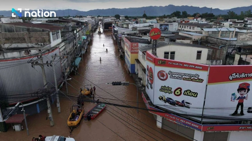 Lũ lụt tại 13 tỉnh Thái Lan gây ảnh hưởng cho hơn 200.000 người dân